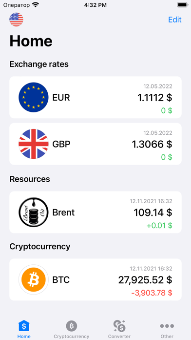 Exchange rates - All countries Screenshot