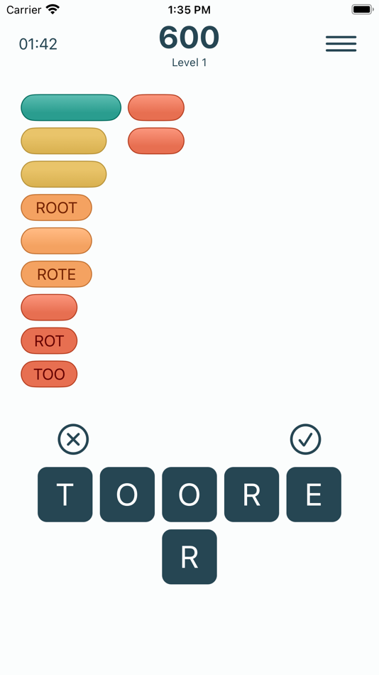 #6. Shuffler - A Word Find Game (iOS) Podle: Mark Tassinari