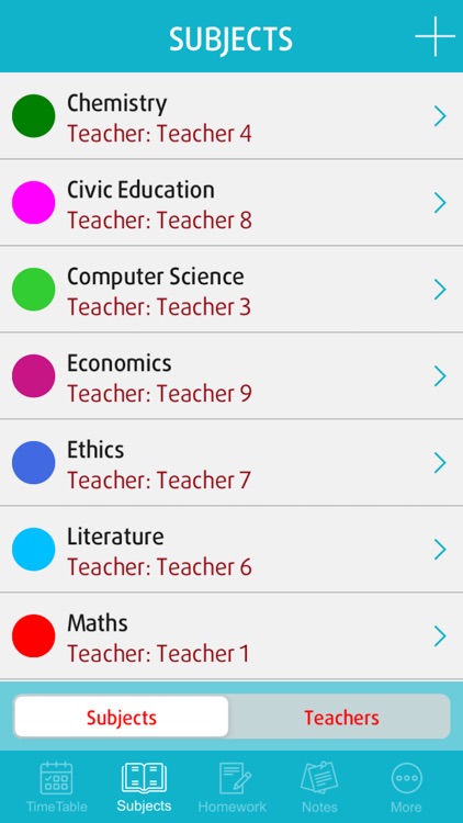 TimeTable for Students