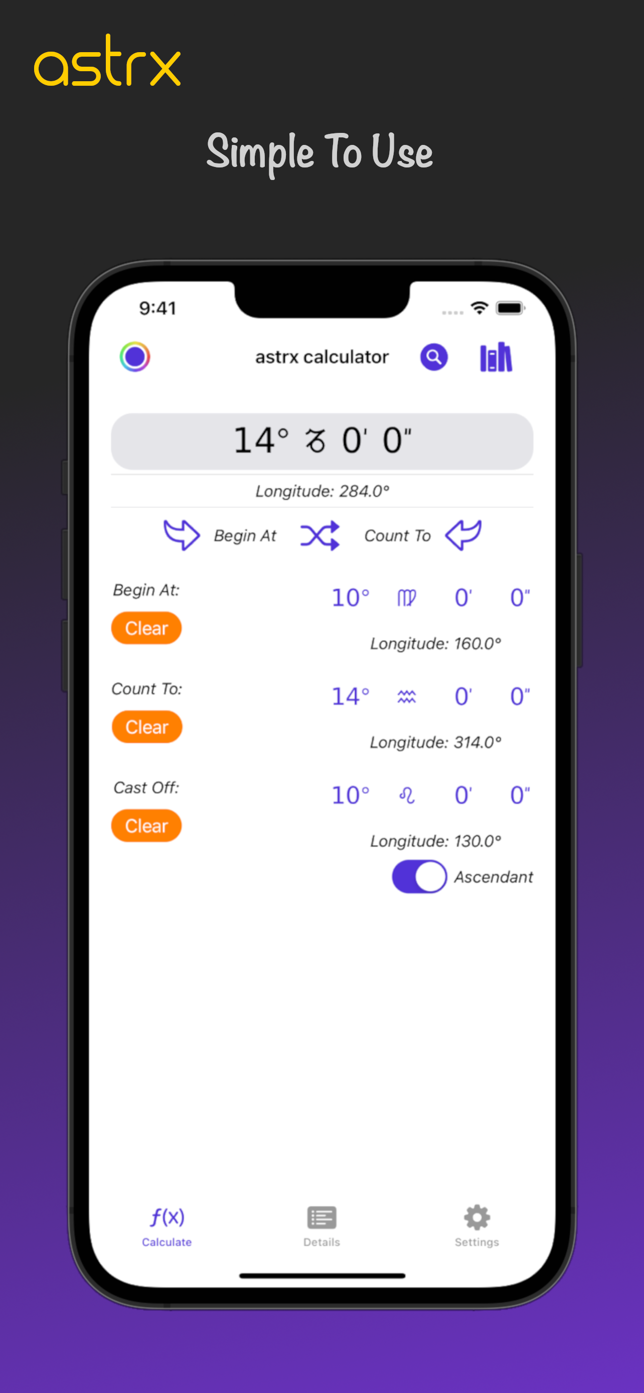 astrx Calculator