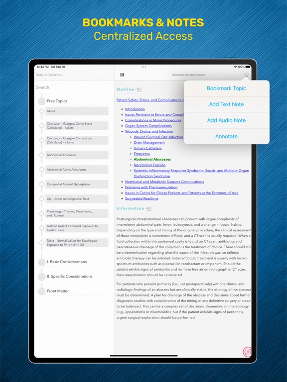 Schwartz Manual of Surgery iPad screenshot 8 - Medical app