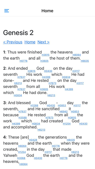 Hebrew Bible App Screenshot