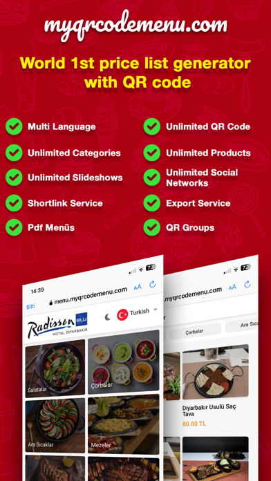 MyQrCodeMenu Business Screenshot