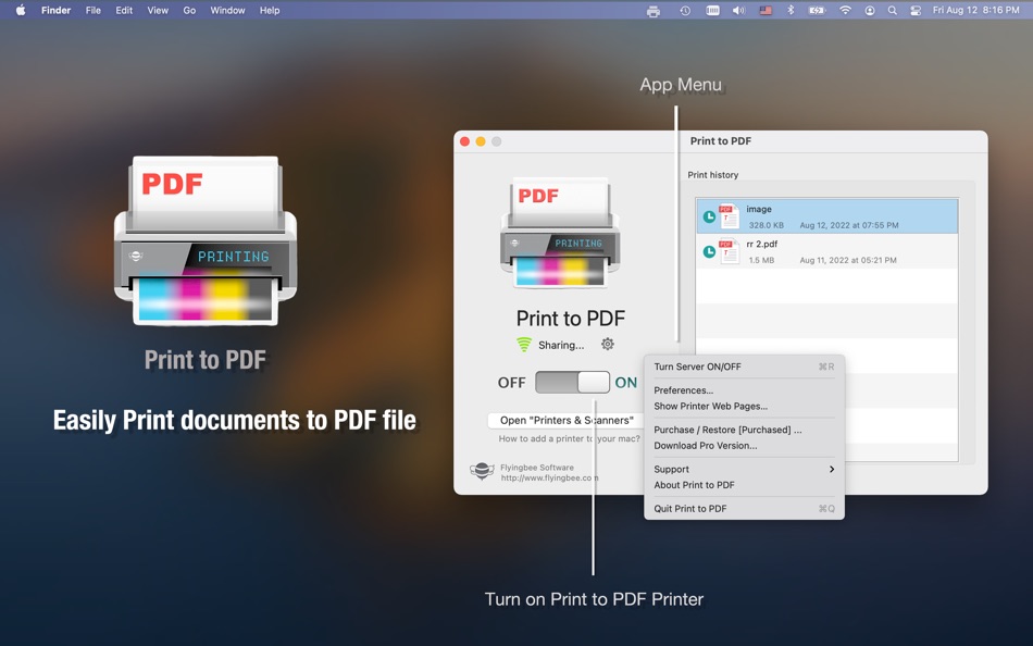 Print to PDF - Printer app - 4.2.0 - (macOS)