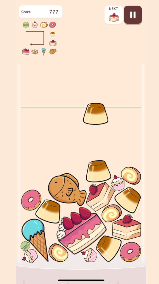 #2. Sweets Game - Fun Merge Game (iOS) By: TSUTOMU NAKASHIMA