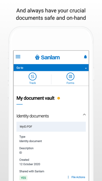 Sanlam Portfolio Screenshot
