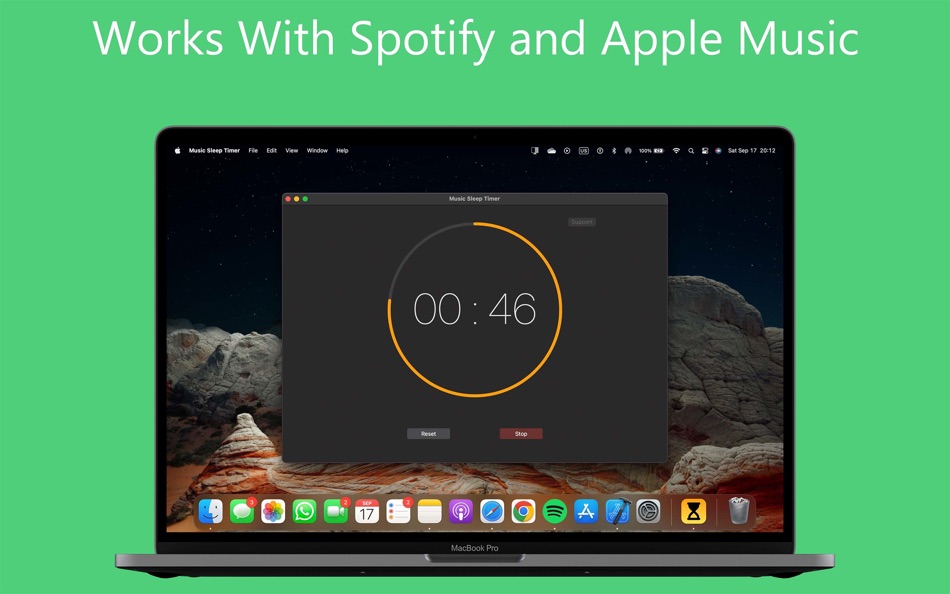 #2. HourGlass: Music Sleep Timer (macOS) 由: Alexander Stoimenov