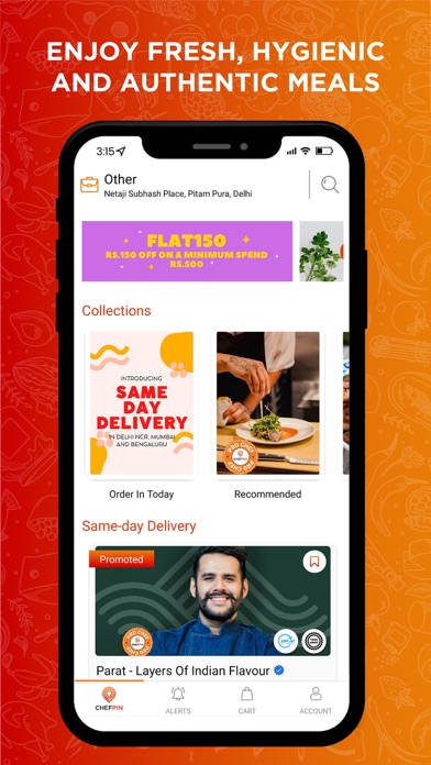Chef Pin: Home Food Delivery Screenshot 4 - AppWisp.com Chef Pin: Home Food Delivery Screenshot 4 - AppWisp.com