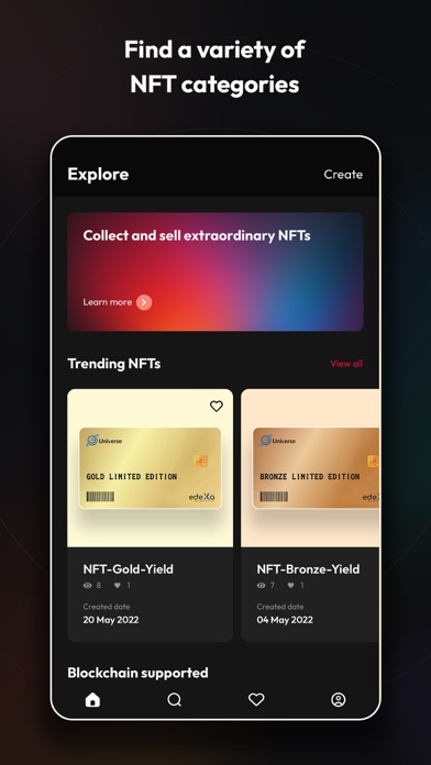 edeXa NFT Business Screenshot