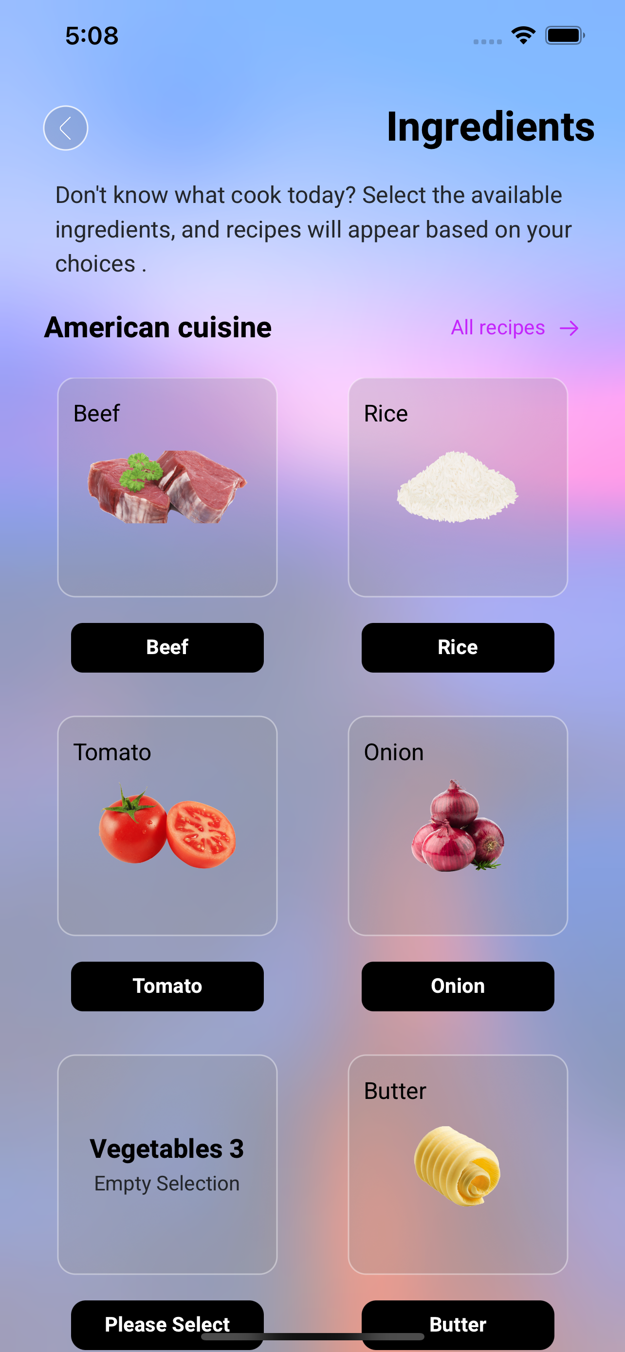 Recipes generator