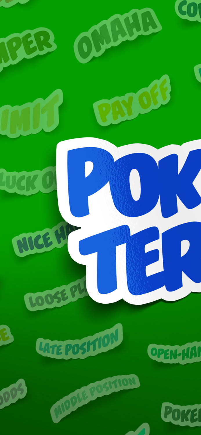 Poker Terms Sticker Pack