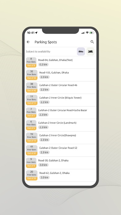 DNCC Smart Parking Screenshot