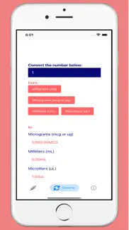 peptide mixing calculator iphone screenshot 2