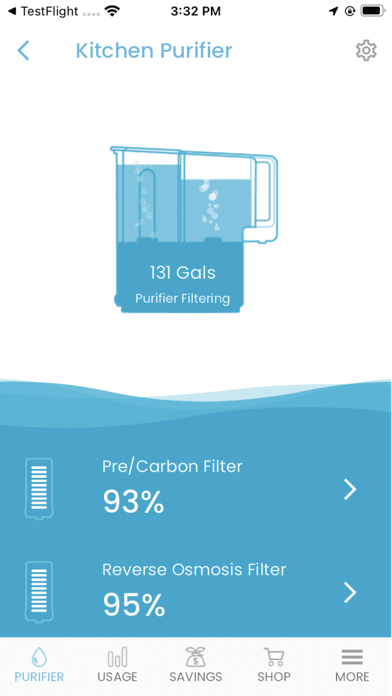 AquaTru Water Purifier Screenshot