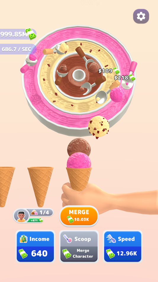 #5. Ice Cream Clicker! (iOS) 由: UNCOSOFT