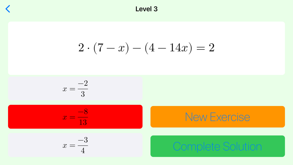 #4. Linear Equations Tutor (iOS) By: Francesco Grassi