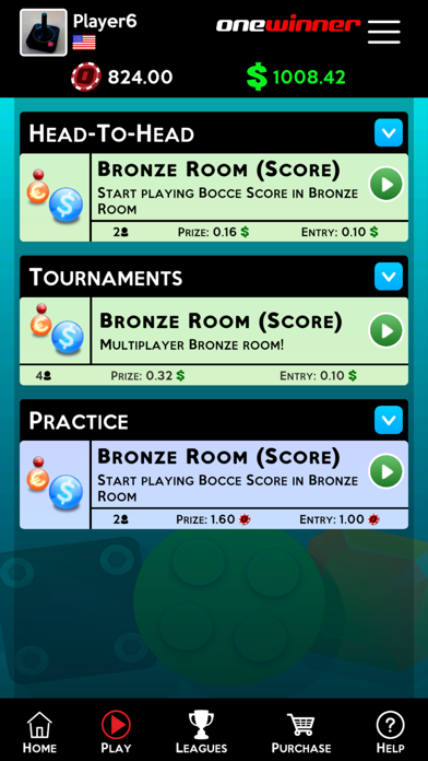 OneWinner's Bocce Screenshot