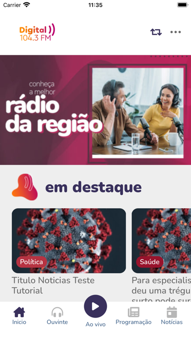 Rede Digital FM Screenshot