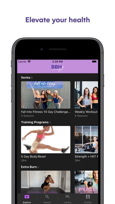 BBH Fitness Screenshot