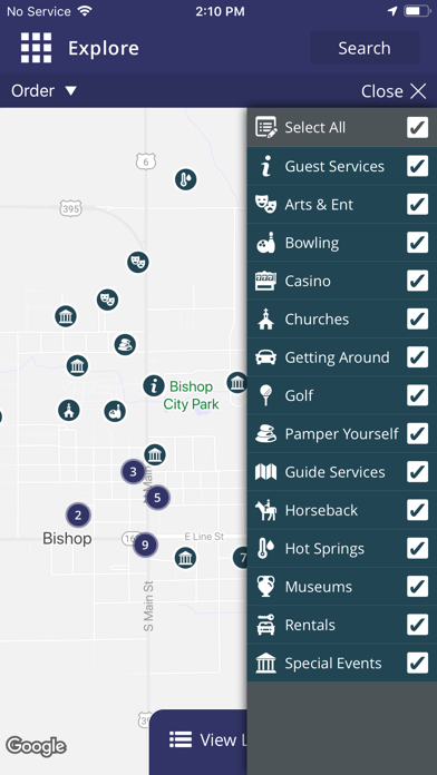 Visit Bishop CA Screenshot