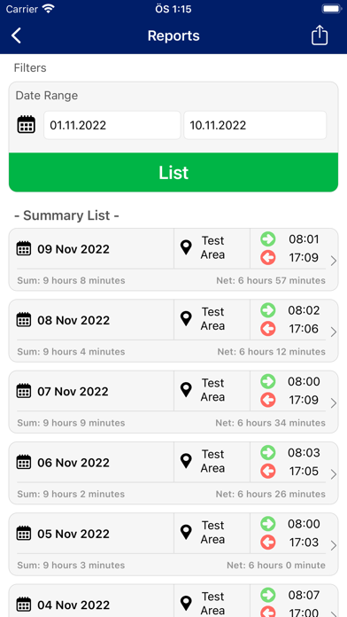 App screenshot