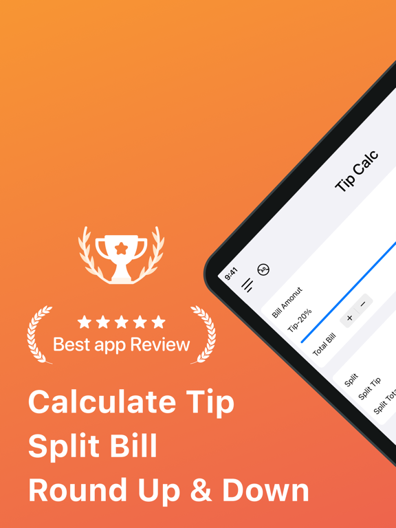 Screenshot #4 pour Tip Calculator & Bill Split %