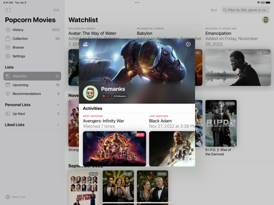 Popcorn Movies iPad app afbeelding 2
