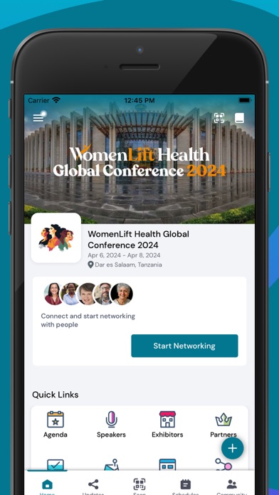 WomenLift Health Conference Screenshot