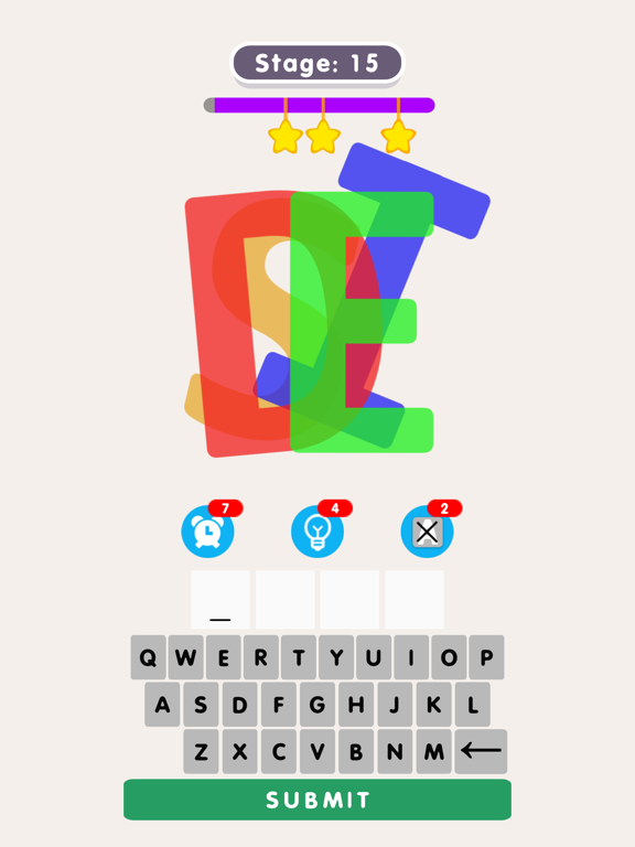 Color Words Puzzle iPad screenshot 1 - Games app