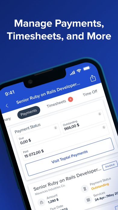 Toptal Talent Screenshot