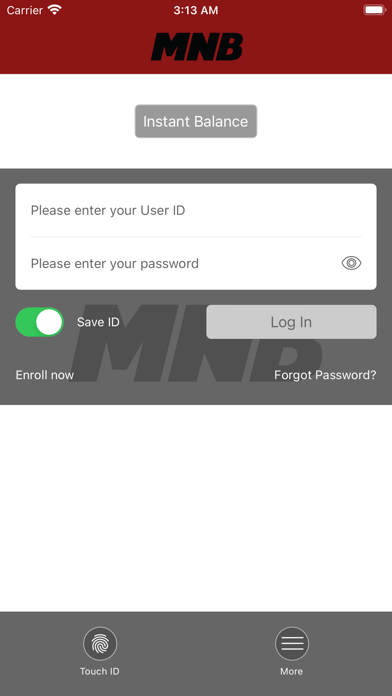 MNB Mobile Banking Screenshot