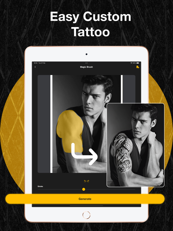 Ai Tattoo Designer Maker iPad screenshot 4 - Graphics & Design app