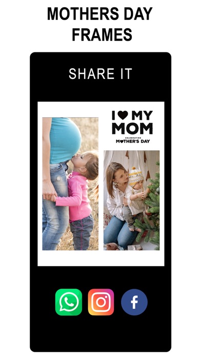 Mother's Day Photo Frames Cake Screenshot
