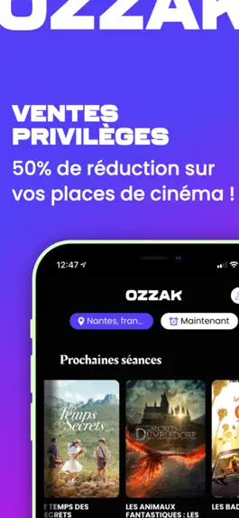 Game screenshot OZZAK - Cinéma ventes privées apk