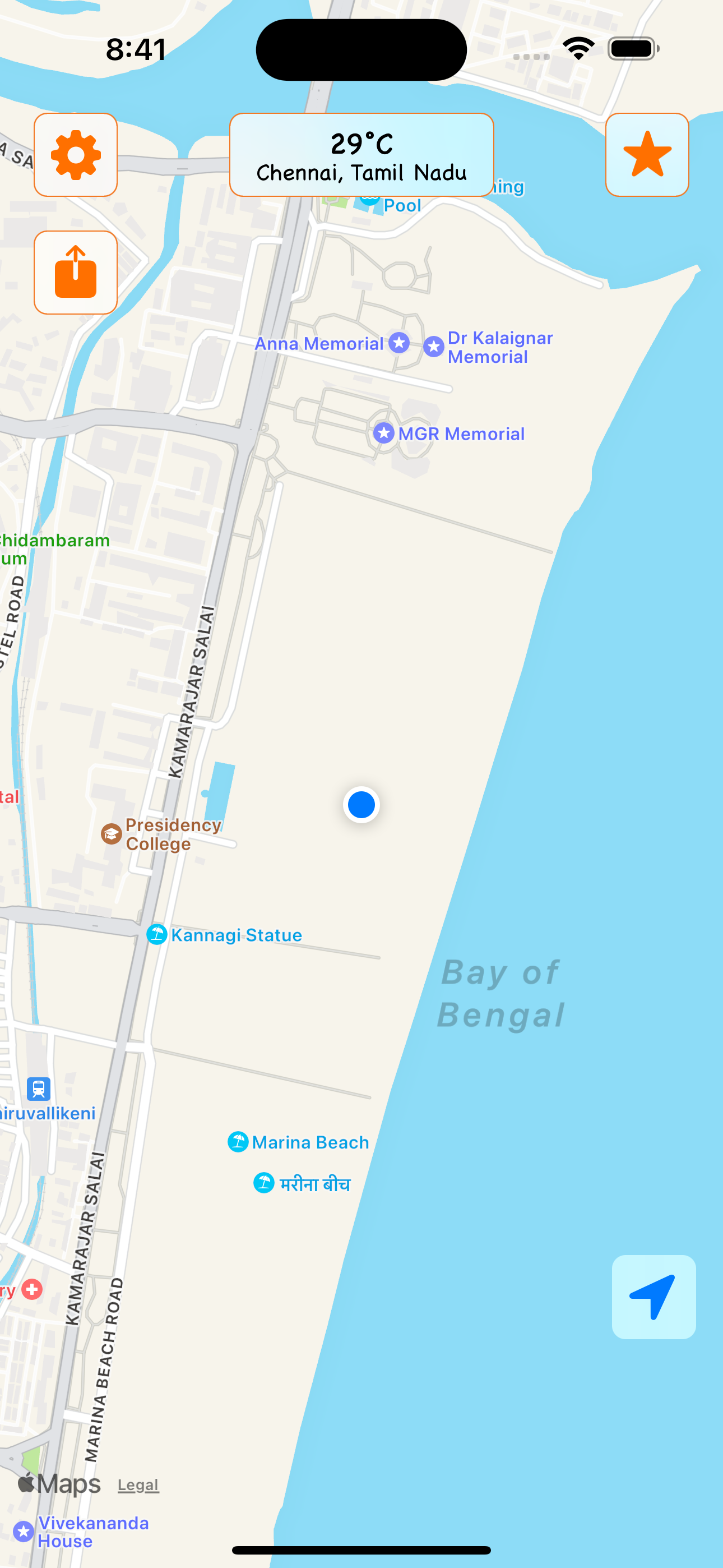 Temperature at Location