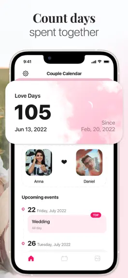 Game screenshot Couple Calendar: Anniversary apk