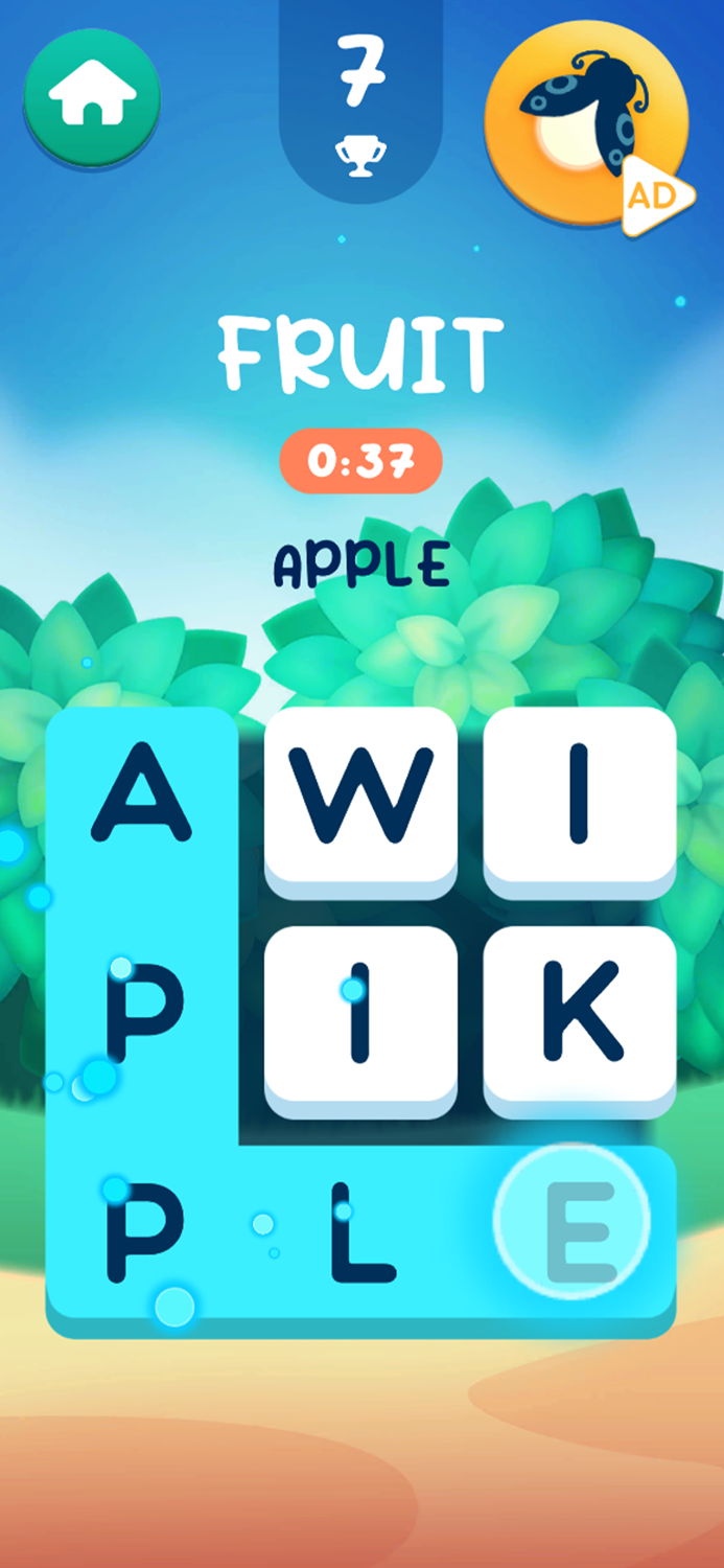 Word Puzzle One Line