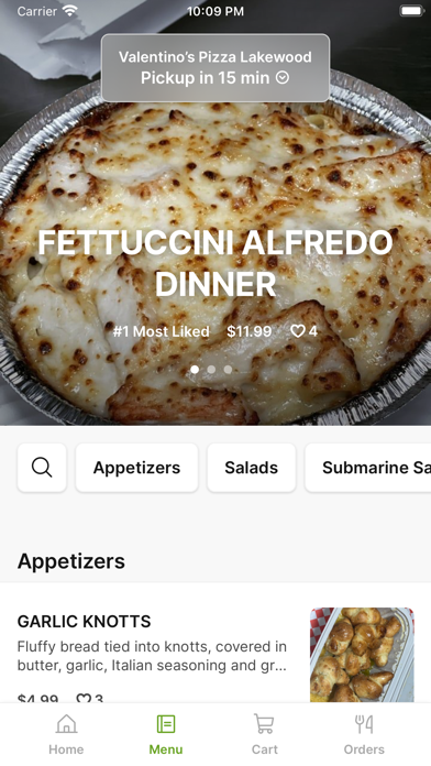 Valentino’s Pizza Lakewood Screenshot