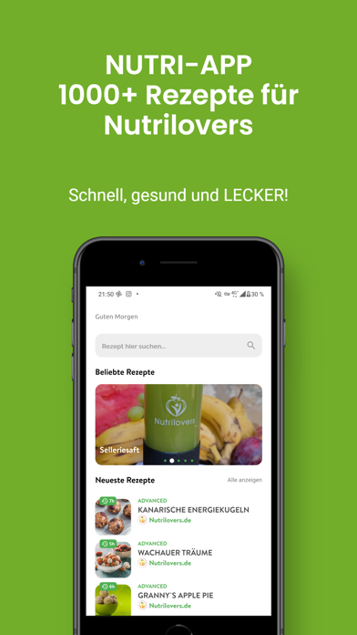Nutrilovers Rezepte Nutri-App Screenshot