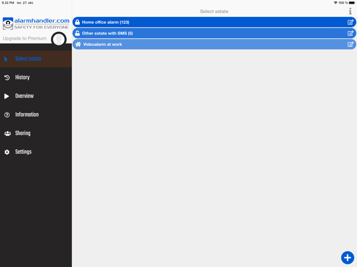 Alarmhandler security system