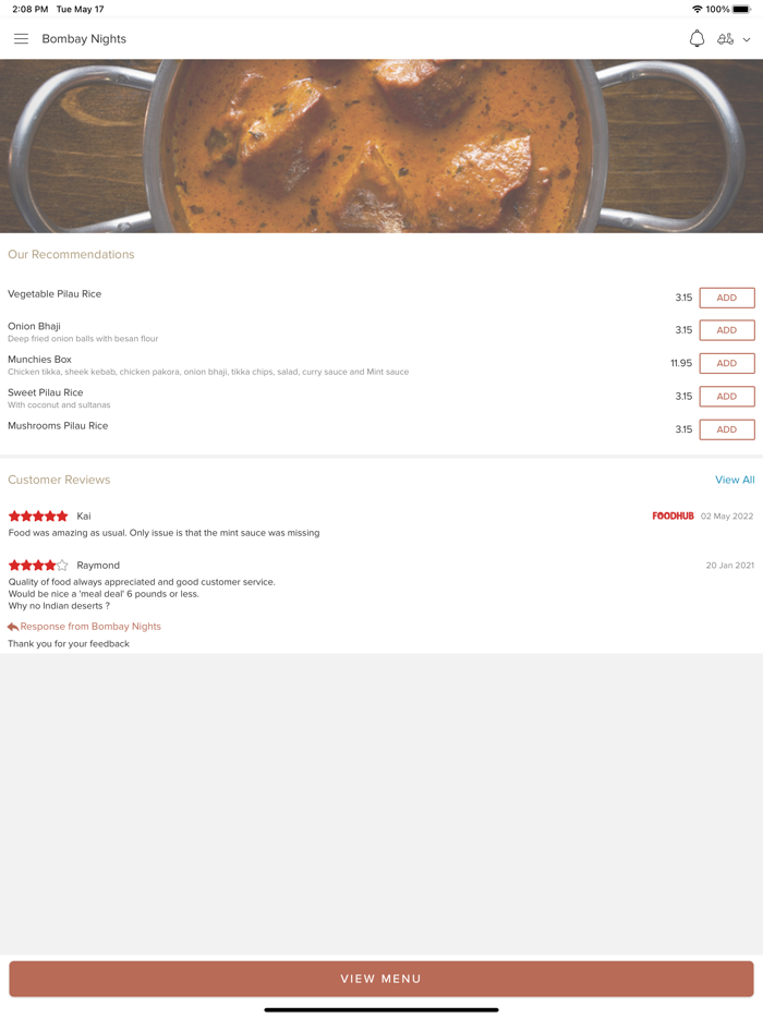 Bombay Nights Bedlington