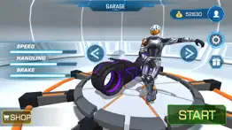 superhero bike stunt racing go iphone screenshot 1