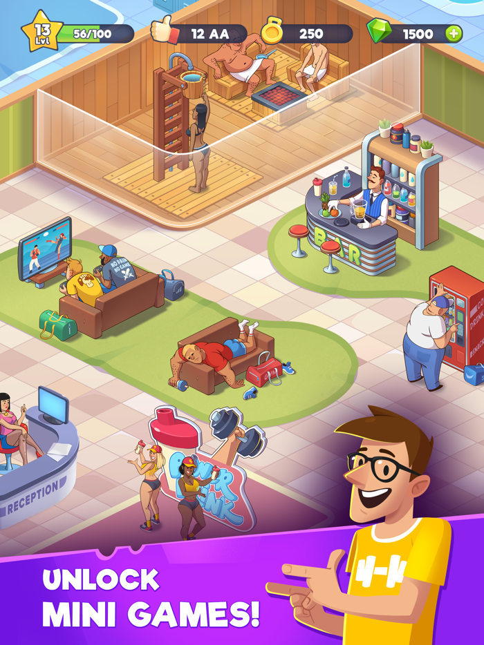 Gym bunny Idle tycoon game