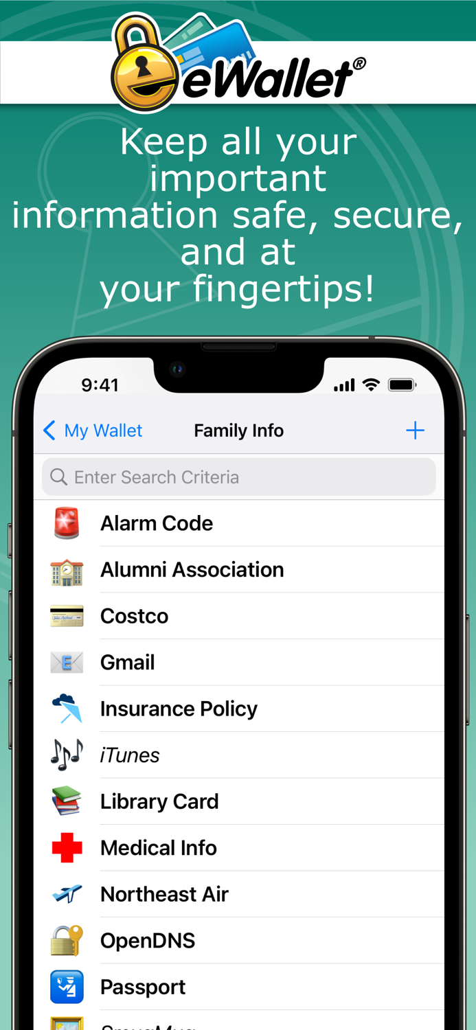 eWallet - Password Manager