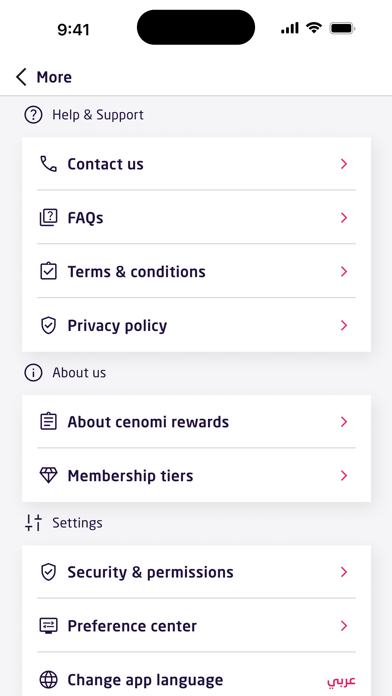 Cenomi Rewards Screenshot