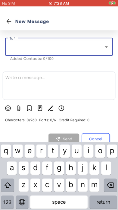 Falkon SMS Screenshot
