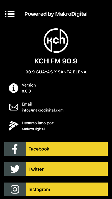 KCH 90.9 FM Screenshot