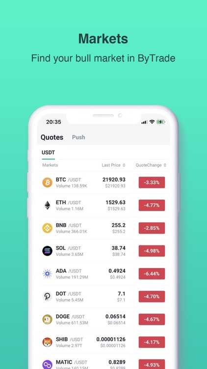 ByTrade - BTC, Crypto exchange