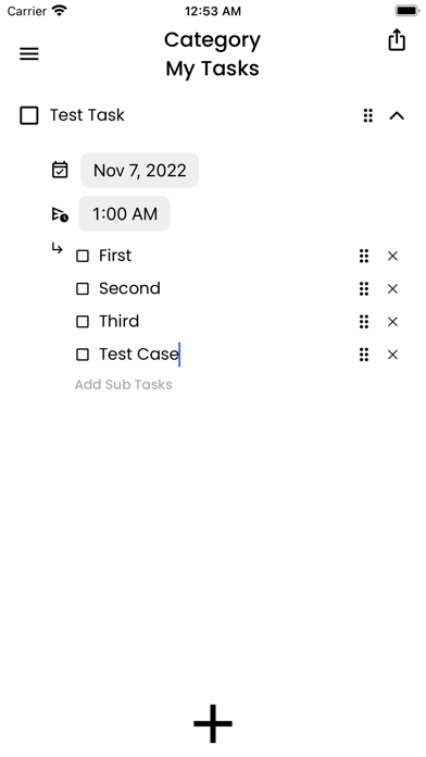 Personal TaskList Screenshot
