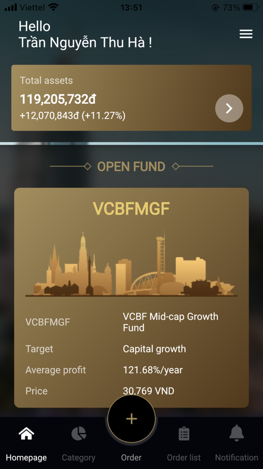 #3. VCBF Mobile (iOS) 由: Công ty Liên Doanh Quản Lý Quỹ Đầu Tư Chứng Khoán Vietcombank (VCBF)